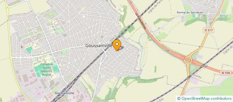 localisation de l'entreprise FLI CONSEIL  GOUSSAINVILLE