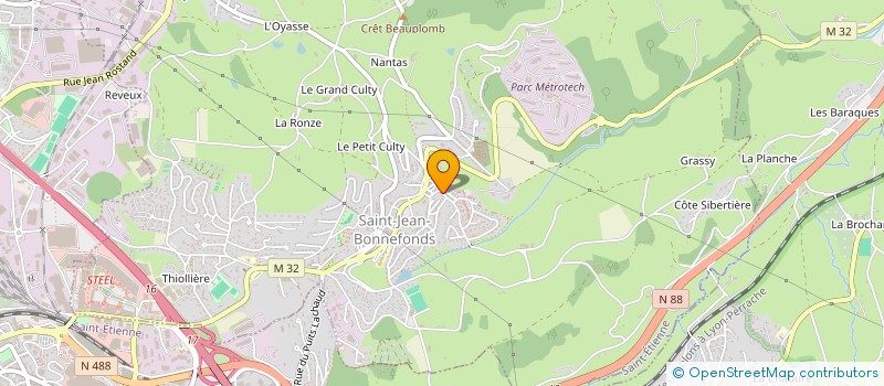 localisation de l'entreprise FLIBUSTERIE  SAINT-JEAN-BONNEFONDS