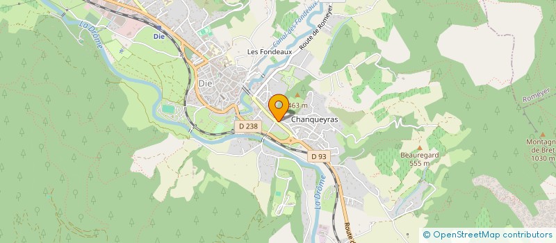 localisation de l'entreprise FLIC-FLOC à DIE