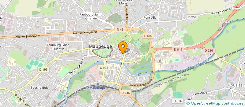 localisation de l'entreprise FLIC TRANSPORTS  MAUBEUGE