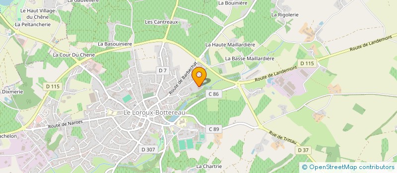 localisation de l'entreprise FLIEGL FRANCE à LE LOROUX-BOTTEREAU