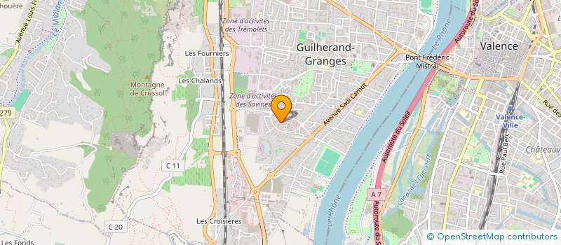 localisation de l'entreprise FLIGHT CASE  GUILHERAND-GRANGES