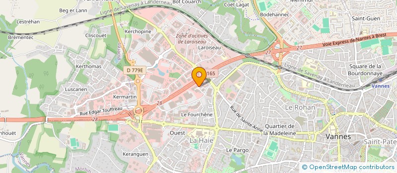 localisation de l'entreprise FLIGHT'SIM VANNES à VANNES