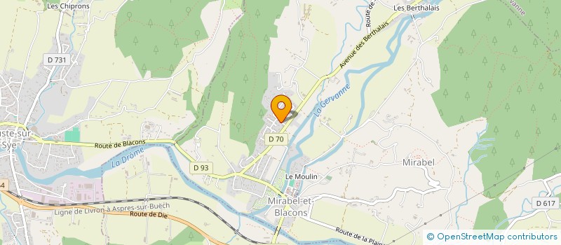 localisation de l'entreprise FLIKTYS  MIRABEL-ET-BLACONS