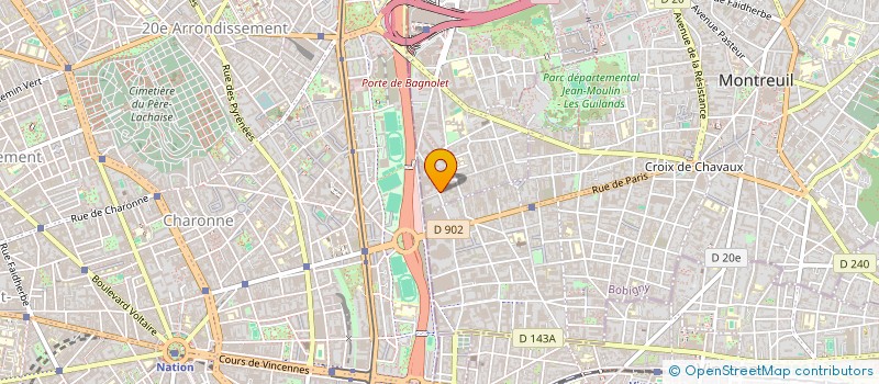 localisation de l'entreprise FLIN à BAGNOLET