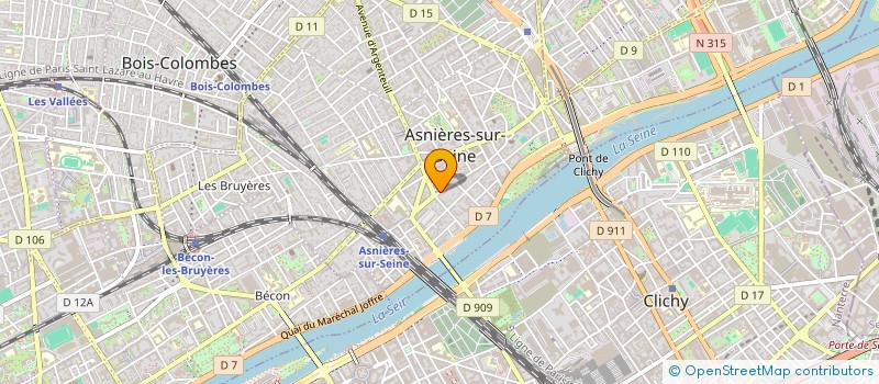 localisation de l'entreprise FLINT à ASNIERES-SUR-SEINE