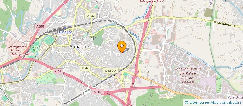 localisation de l'entreprise FLIP FLOP à AUBAGNE