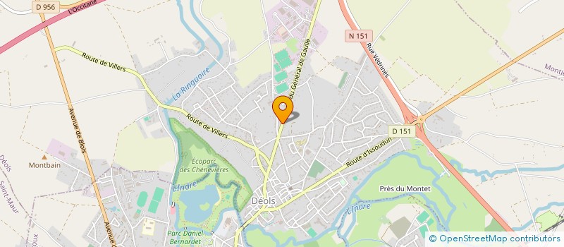 localisation de l'entreprise FLIP IMMO à DEOLS