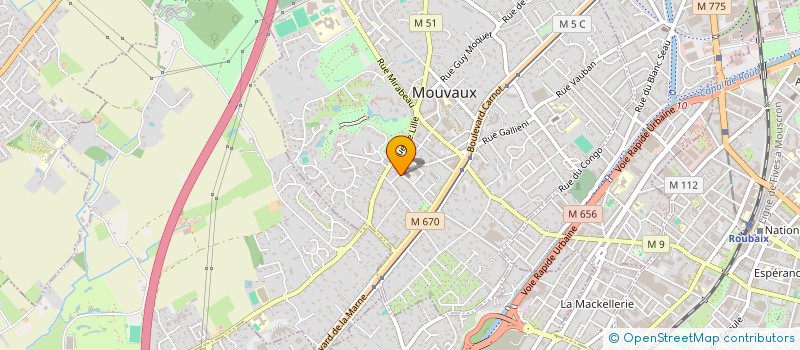 localisation de l'entreprise FLIPCO  MOUVAUX