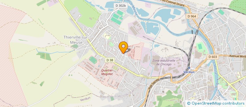 localisation de l'entreprise FLIPEAU - TOITURE à THIERVILLE-SUR-MEUSE