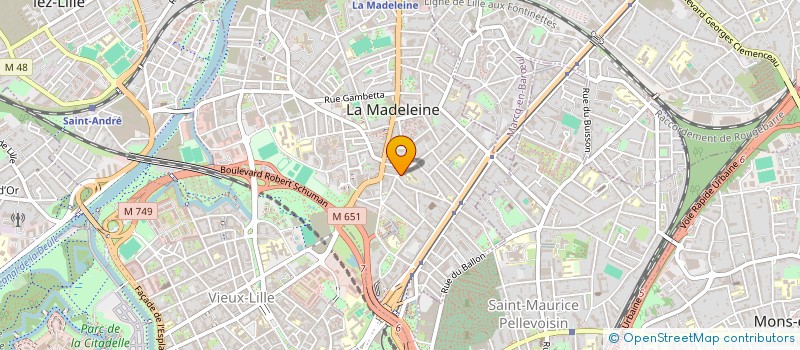 localisation de l'entreprise FLIPO-DERVIN à LA MADELEINE