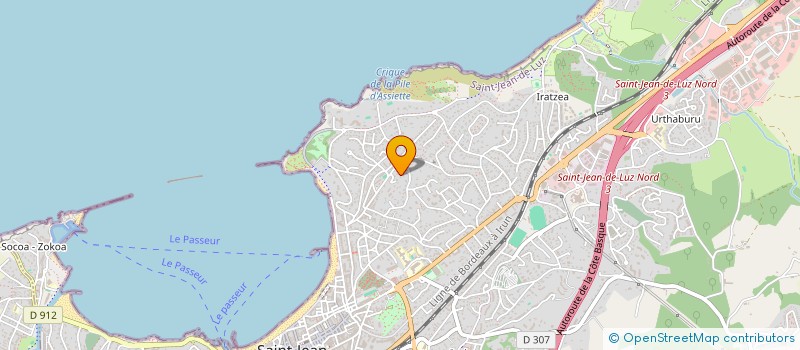 localisation de l'entreprise FLIPPER COTE OUEST  SAINT-JEAN-DE-LUZ