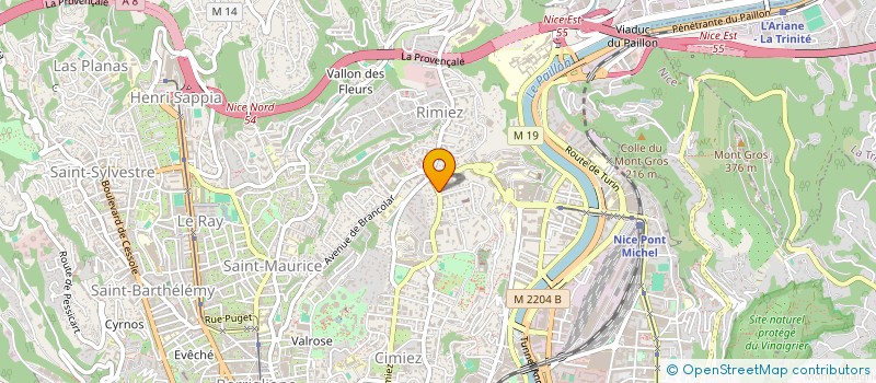 localisation de l'entreprise FLIREY 24 à NICE