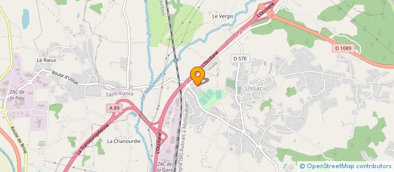 localisation de l'entreprise FLJ  USSAC