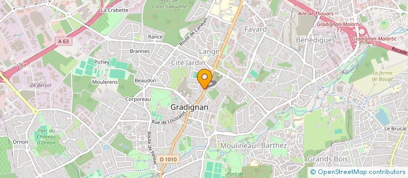 localisation de l'entreprise FLJ EXPERTISE  GRADIGNAN