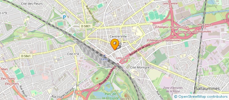 localisation de l'entreprise FLJB à LENS