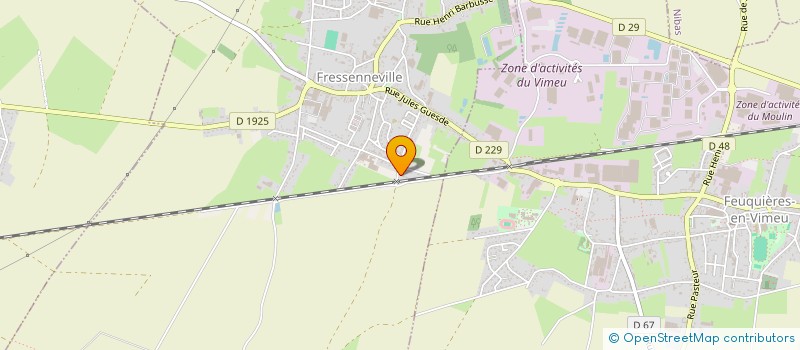 localisation de l'entreprise FLK  FRESSENNEVILLE