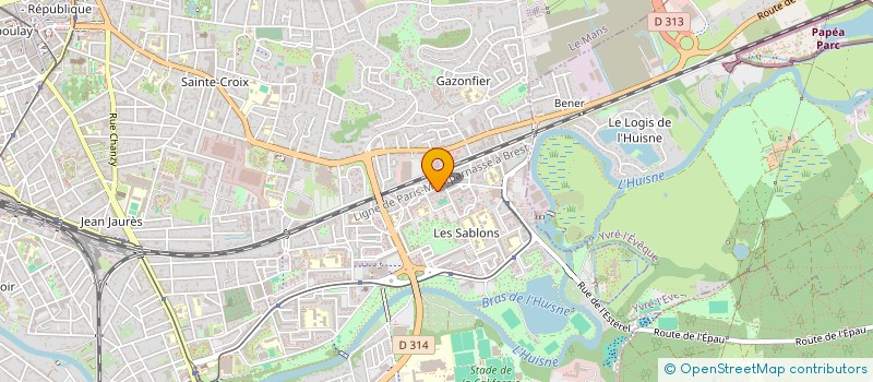 localisation de l'entreprise FLK INGENIERIE à LE MANS