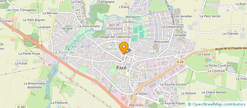 localisation de l'entreprise FLL COURTAGE  PACE