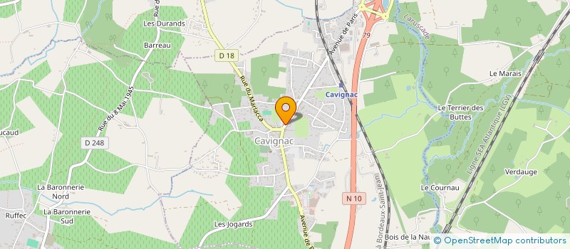 localisation de l'entreprise FLLO à CAVIGNAC
