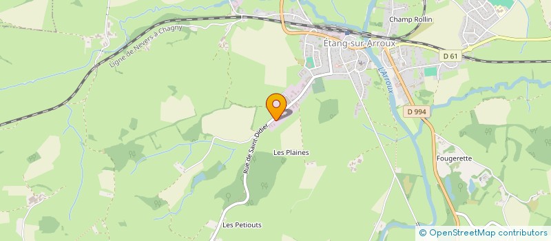 localisation de l'entreprise FLM  ETANG-SUR-ARROUX