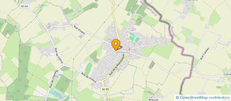 localisation de l'entreprise FLM  WILLEMS