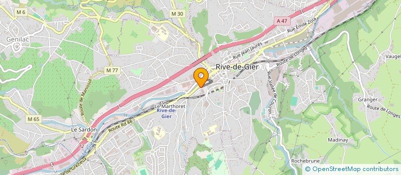 localisation de l'entreprise FLM BONCORI  RIVE-DE-GIER