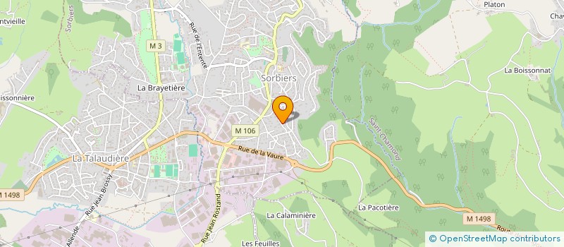 localisation de l'entreprise FLMB RESISTANCE  SORBIERS