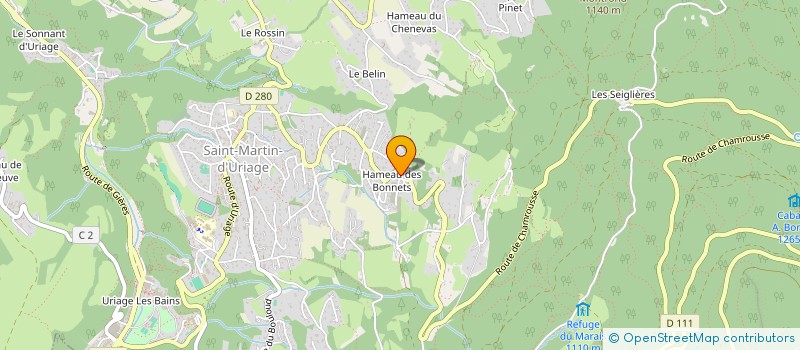 localisation de l'entreprise FLMH  SAINT-MARTIN-D'URIAGE