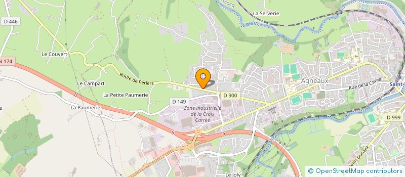 localisation de l'entreprise FLMH BAT à AGNEAUX
