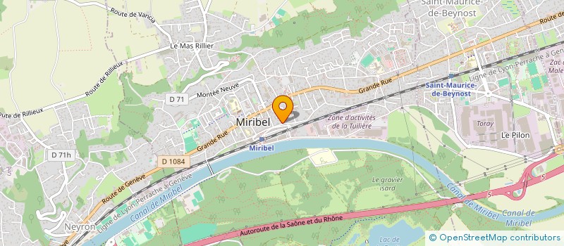 localisation de l'entreprise FLMMMR à MIRIBEL