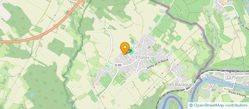 localisation de l'entreprise FLMV  CHALLEX