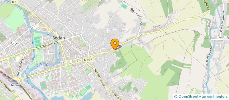 localisation de l'entreprise FLN 3  SEDAN