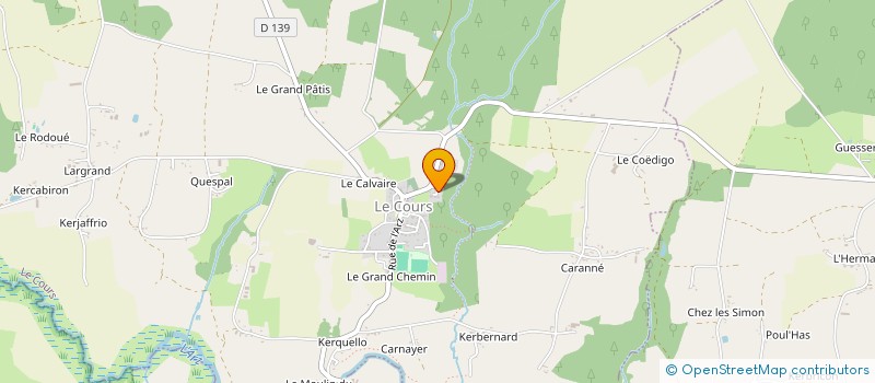 localisation de l'entreprise FLN  LE COURS