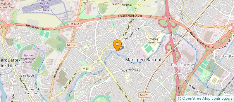 localisation de l'entreprise FLNB à MARCQ-EN-BARŒUL