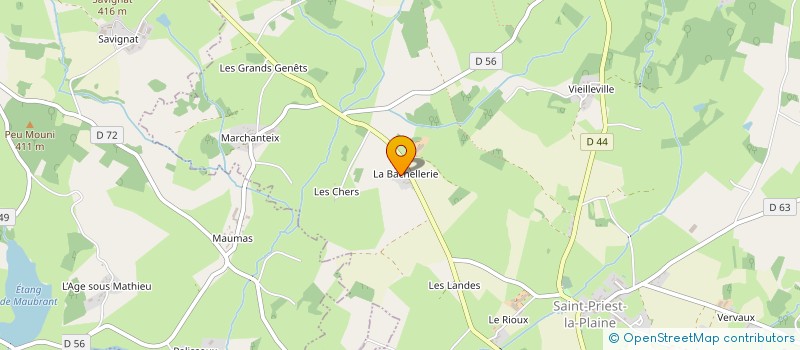 localisation de l'entreprise FLNJ 23  SAINT-PRIEST-LA-PLAINE