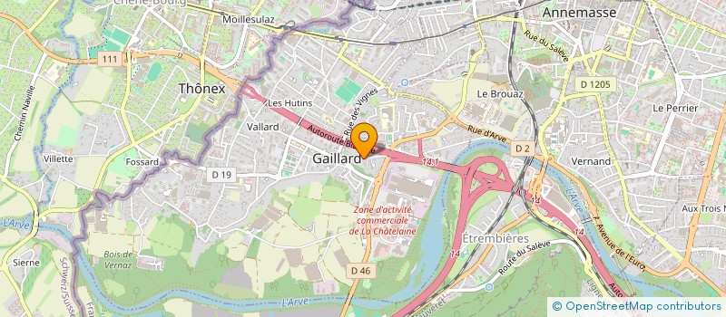 localisation de l'entreprise FLO à GAILLARD