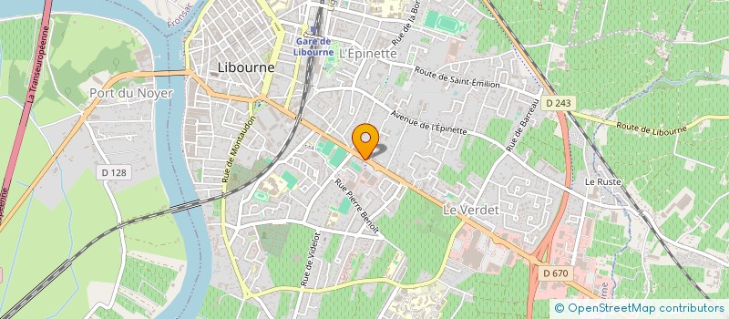 localisation de l'entreprise FLO à LIBOURNE