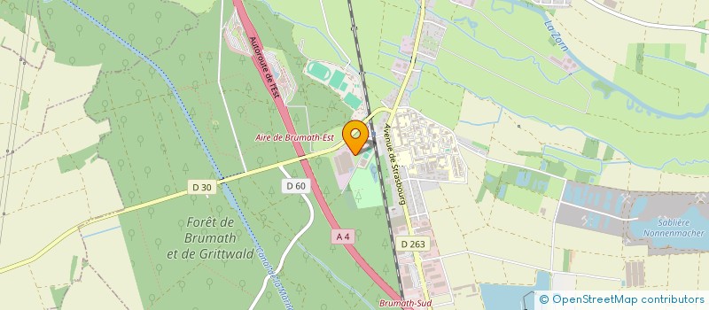 localisation de l'entreprise FLO  BRUMATH