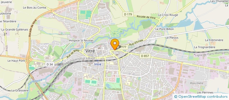 localisation de l'entreprise FLO ARN  VITRE