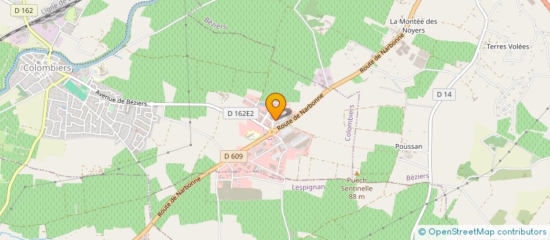 localisation de l'entreprise FLO BARBER à COLOMBIERS