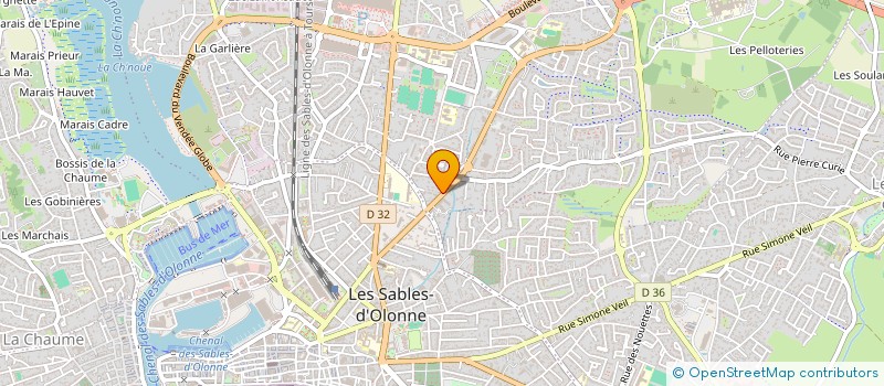 localisation de l'entreprise FLO BOUTET INVEST à LES SABLES D'OLONNE