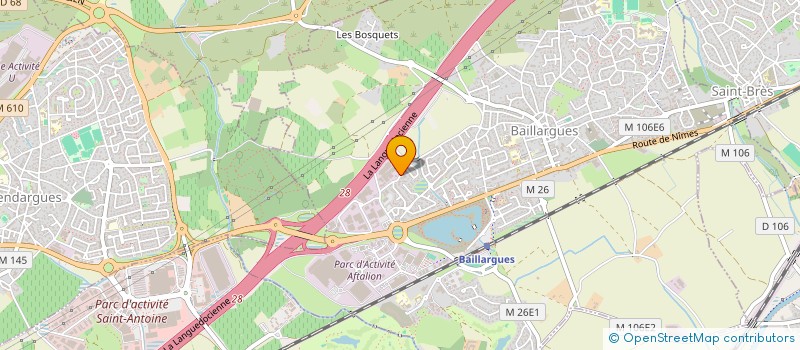 localisation de l'entreprise FLO ET ASSOCIES  BAILLARGUES