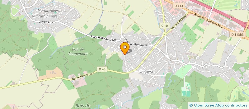 localisation de l'entreprise FLO ETOPHE à ORGEVAL