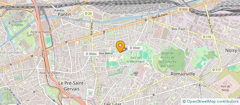 localisation de l'entreprise FLO & FLO à PANTIN