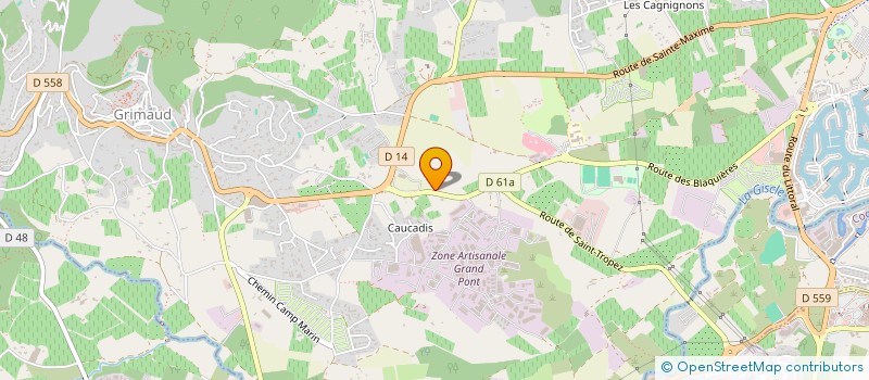 localisation de l'entreprise FLO GARDENS à GRIMAUD