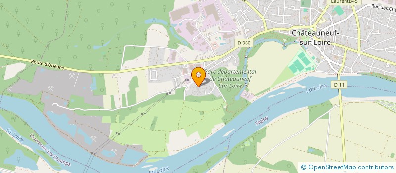 localisation de l'entreprise FLO GESTION IMMO  CHATEAUNEUF-SUR-LOIRE