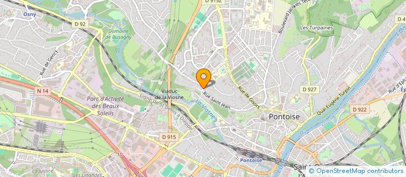 localisation de l'entreprise FLO IMMO  PONTOISE