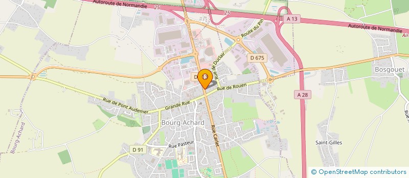 localisation de l'entreprise FLO IMMO GESTION  BOURG-ACHARD