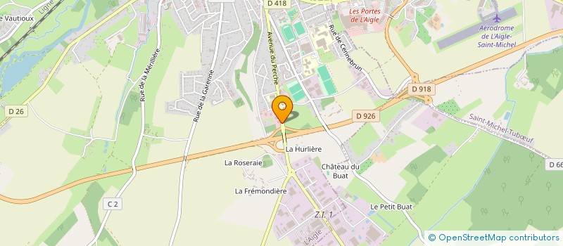 localisation de l'entreprise FLO IMMOBILIER à L'AIGLE